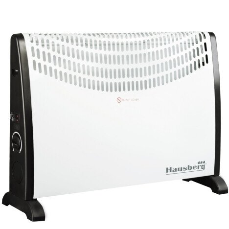 Convector electric Hausberg HB-8191, 2000 W, 3 nivele de putere, termostat reglabil